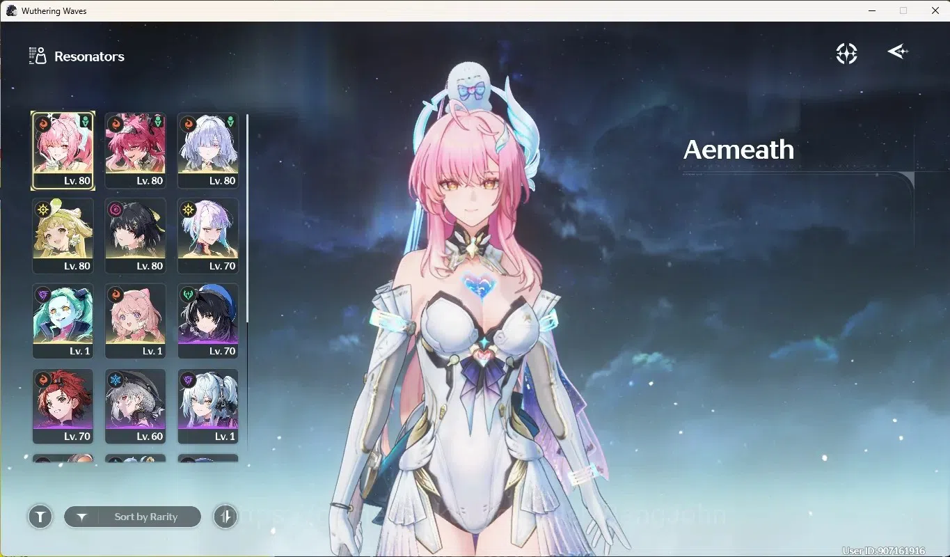 Wuthering Waves Accounts Starter SEA|UL60|Rank6|4 Char Limited [Aemeath RC1,Lupa,Mornye RC2,Lucy]+Sign,Rebecca|Mc 2