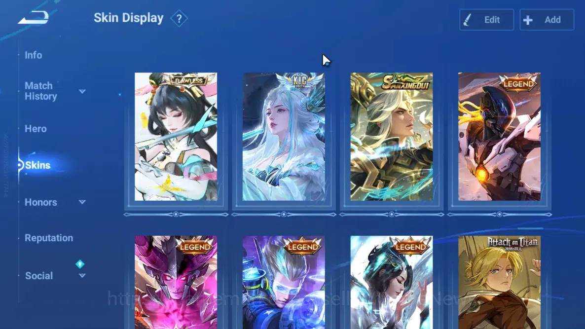 Honor of Kings Accounts Rare Skin Hero 113 Skin 79|Flawless Arli|AOT Mayene,Bleach HouYi,Legend(HouYi,Musashi,Di 3