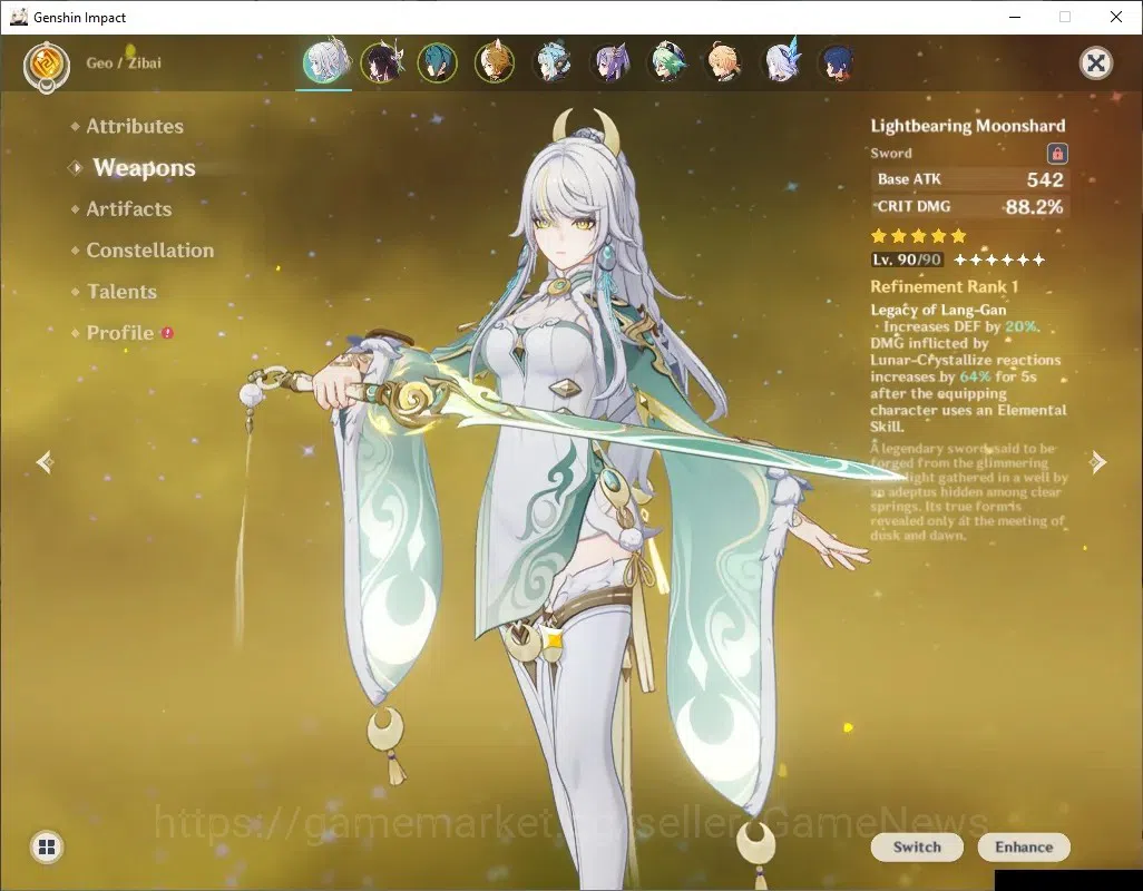 Genshin Impact Accounts ASIA|AR 56|PremTeam Zibai|4 Limited + 6 (*5Weap)|[ image 11