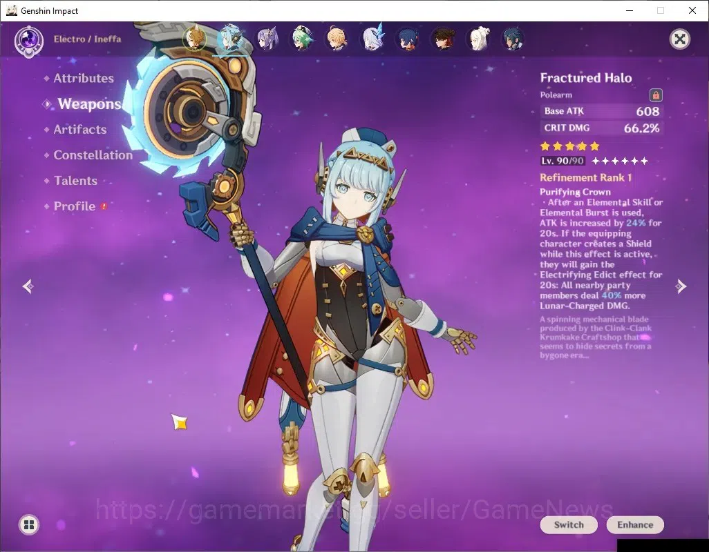 Genshin Impact Accounts ASIA|AR 56|PremTeam Zibai|4 Limited + 6 (*5Weap)|[ image 13