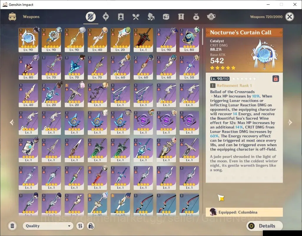 Genshin Impact Accounts ASIA|AR 56|PremTeam Zibai|4 Limited + 6 (*5Weap)|[ image 14