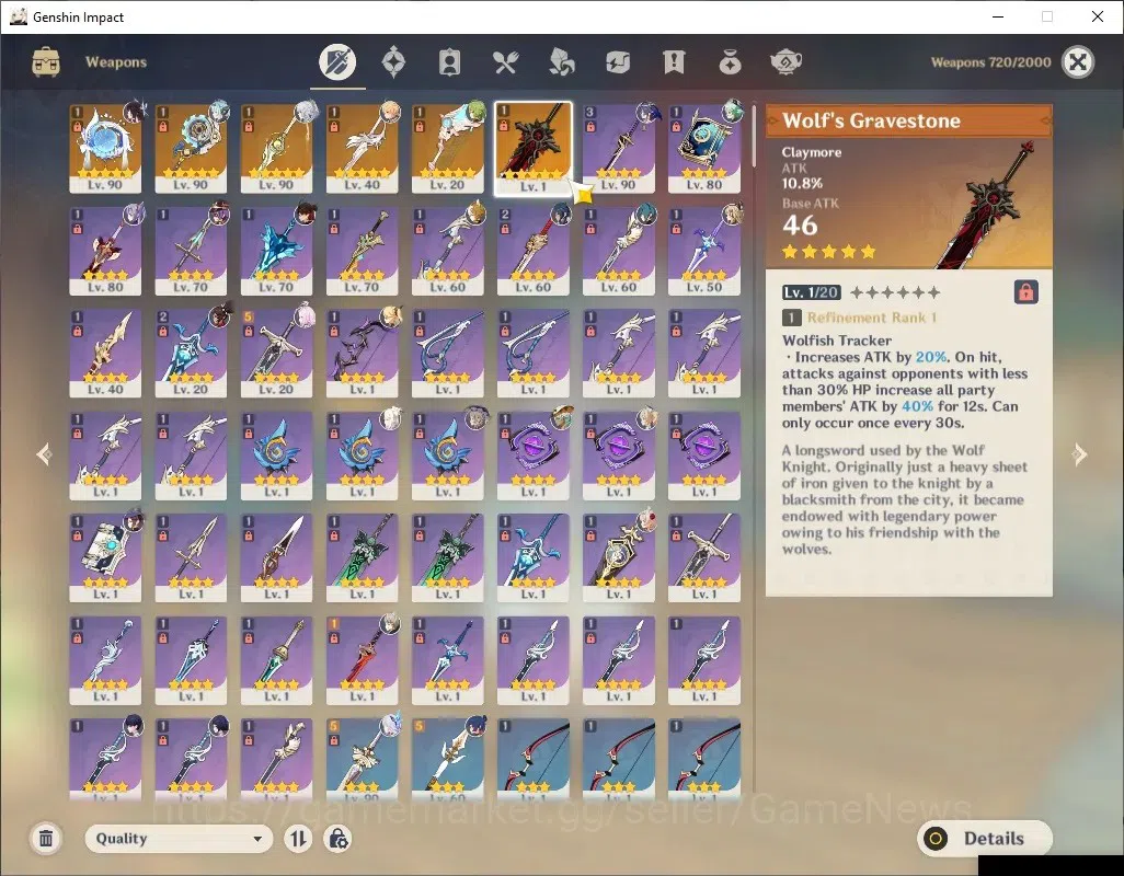 Genshin Impact Accounts ASIA|AR 56|PremTeam Zibai|4 Limited + 6 (*5Weap)|[ image 18