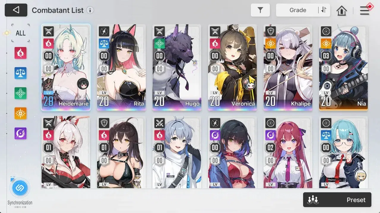 Chaos Zero Nightmare Accounts GLOBAL Lv23|5 SSR[HeideMarie,Rita,Khalipe,Vero,Hug image 4