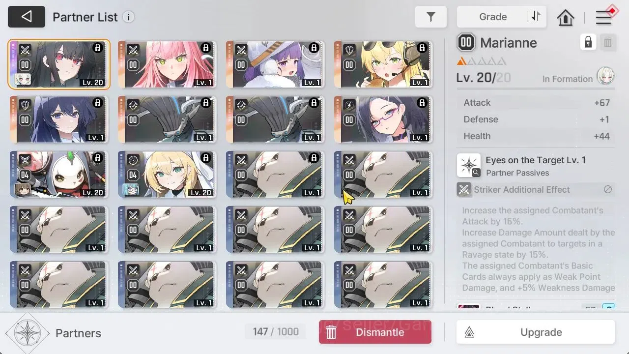 Chaos Zero Nightmare Accounts GLOBAL Lv23|5 SSR[HeideMarie,Rita,Khalipe,Vero,Hug image 7