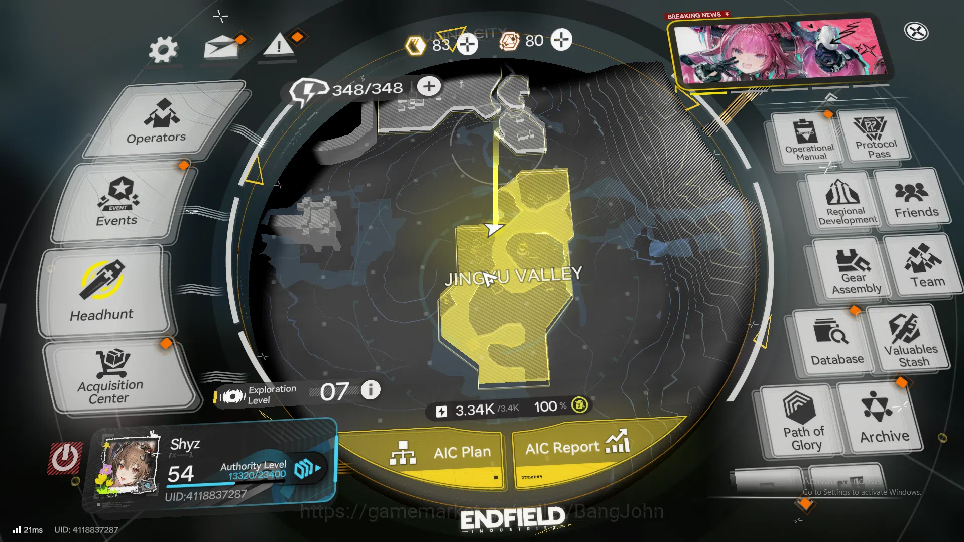 Arknights: Endfield Accounts "ASIA | Mid Game | Laevatain + Sign | Gilberta + s image 1