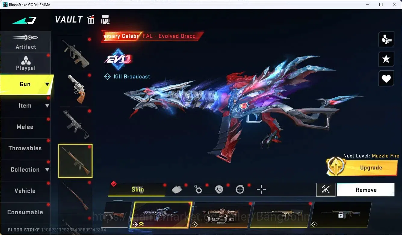 Blood Strike Accounts ASIA|EVOLVED,FAL|COLLAB,MCX,KAG-6|ULTRA,M4A1,ORIGI image 16