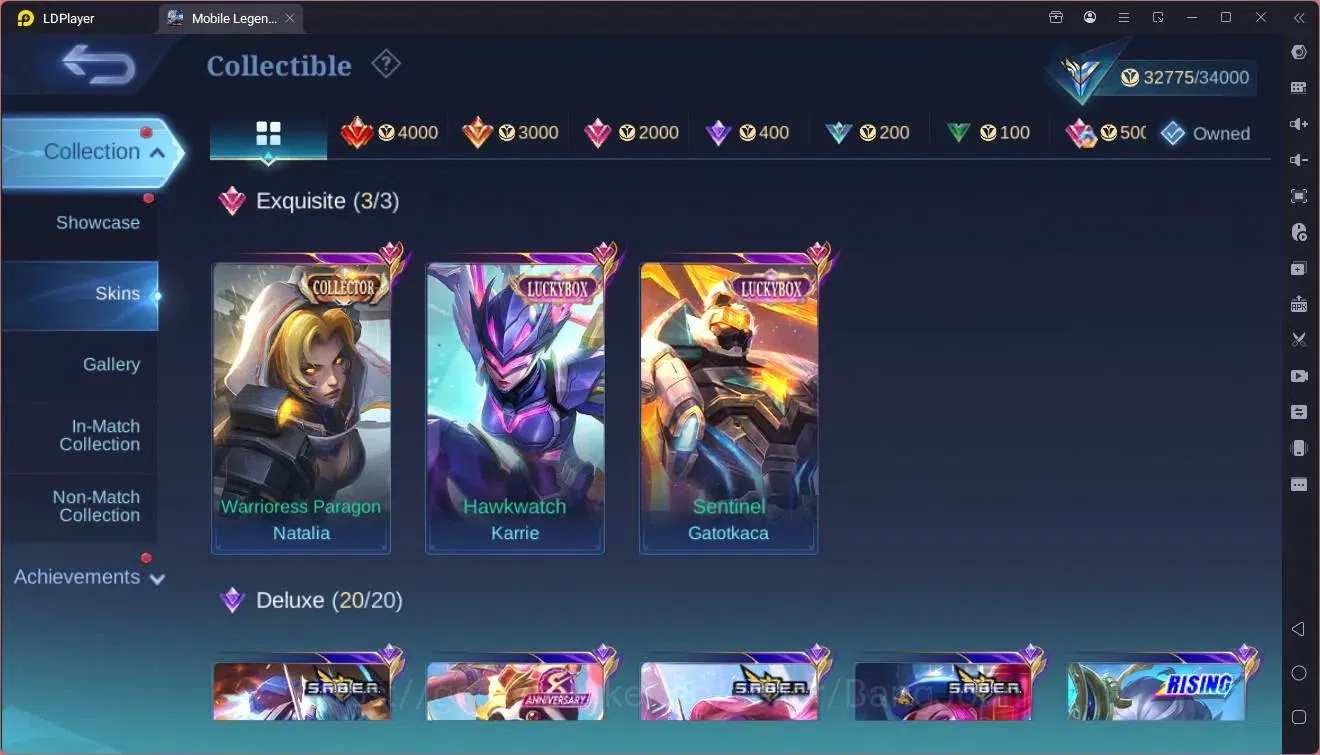 Mobile Legends: Bang Bang Accounts Global |Hero 85|Skin 143|Expert|Luckybox Gatot,Kar image 7
