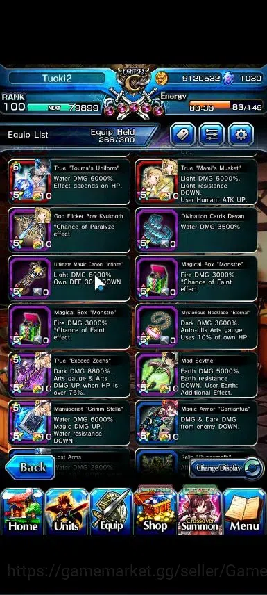 Grand Summoners Accounts Global|Rank 100|Fresh Story+Side|Ready Gacha 1K CC image 11