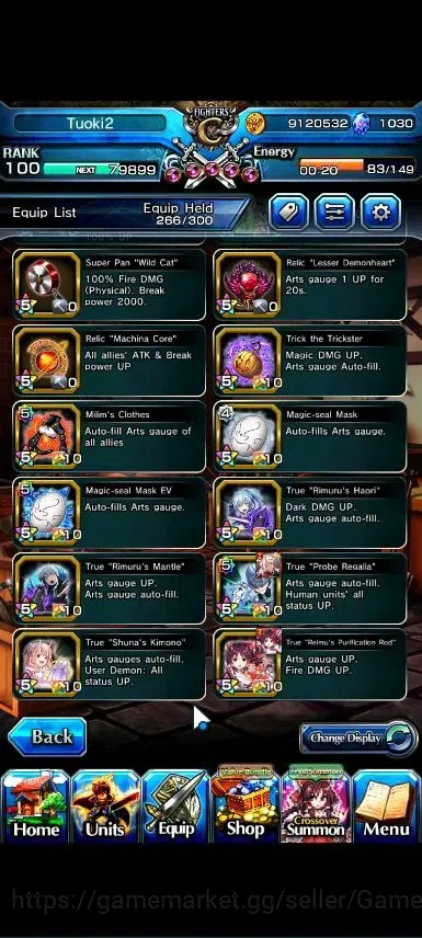 Grand Summoners Accounts Global|Rank 100|Fresh Story+Side|Ready Gacha 1K CC image 13