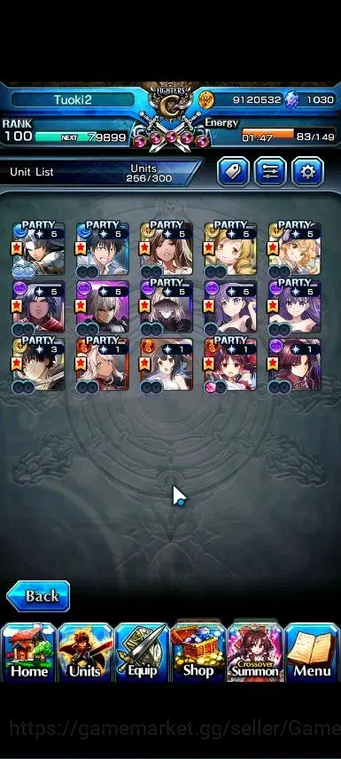 Grand Summoners Accounts Global|Rank 100|Fresh Story+Side|Ready Gacha 1K CC image 4