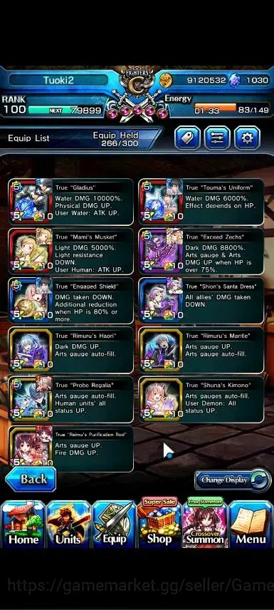 Grand Summoners Accounts Global|Rank 100|Fresh Story+Side|Ready Gacha 1K CC image 5