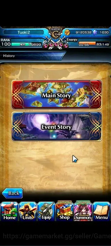 Grand Summoners Accounts Global|Rank 100|Fresh Story+Side|Ready Gacha 1K CC image 8