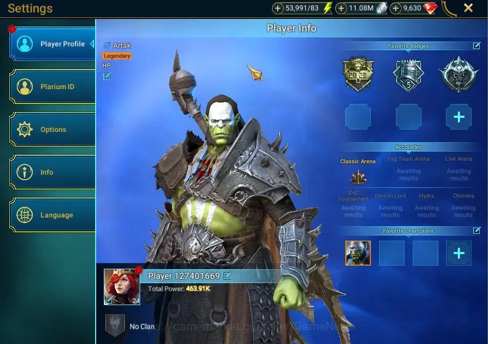 Raid: Shadow Legends Accounts Lv 24|263K Power|18 Legend (Artak,Shirimani,Jintor image 2