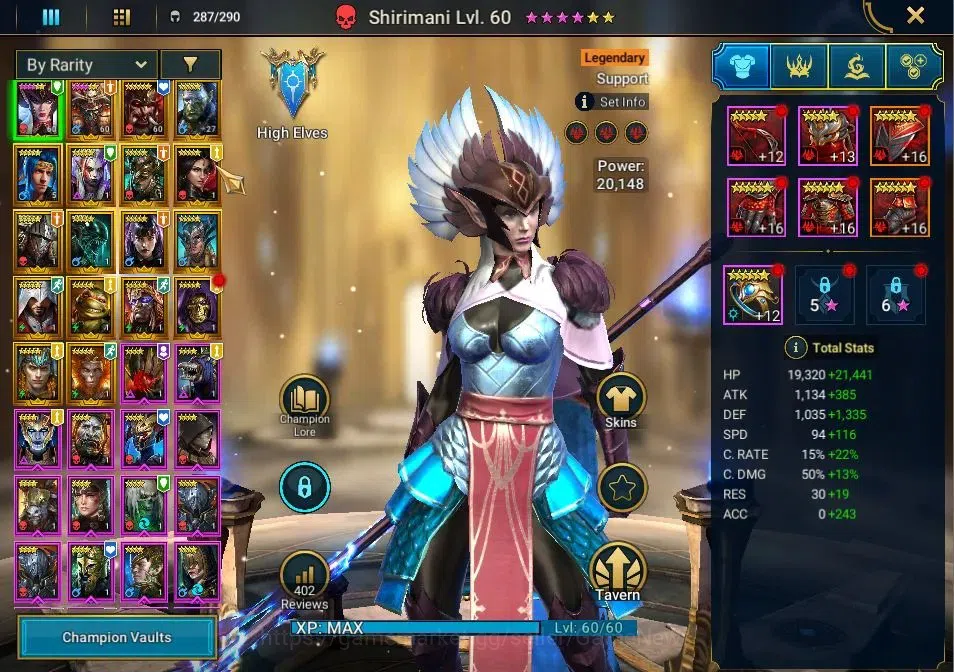 Raid: Shadow Legends Accounts Lv 24|263K Power|18 Legend (Artak,Shirimani,Jintor image 3