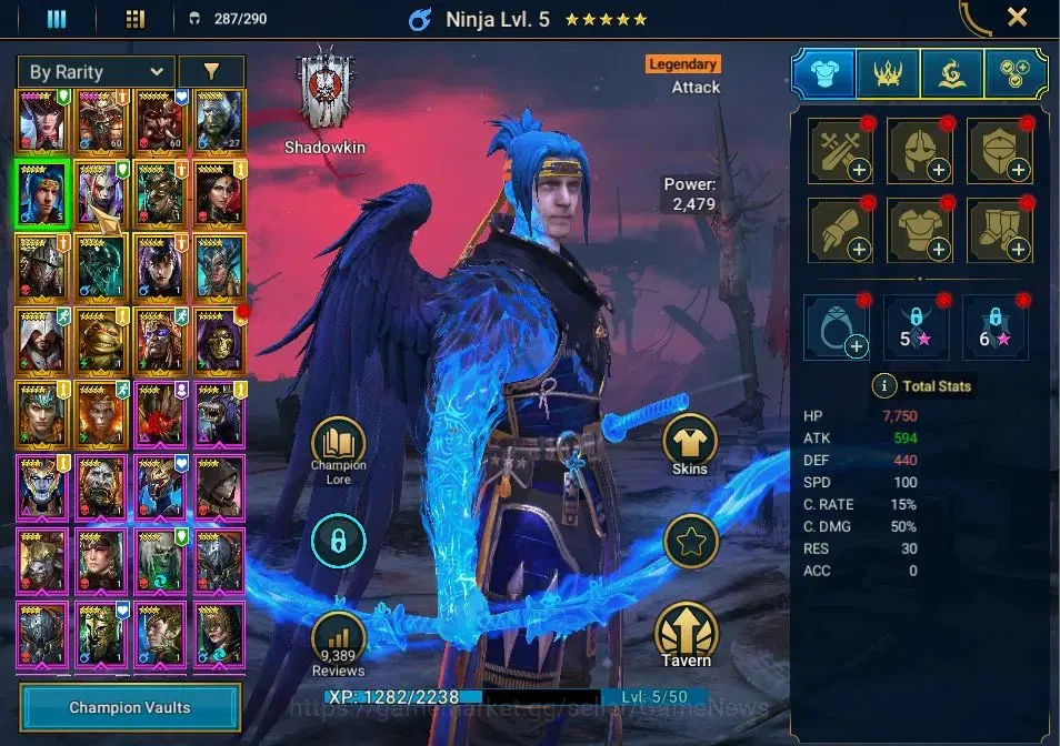 Raid: Shadow Legends Accounts Lv 24|263K Power|18 Legend (Artak,Shirimani,Jintor image 6