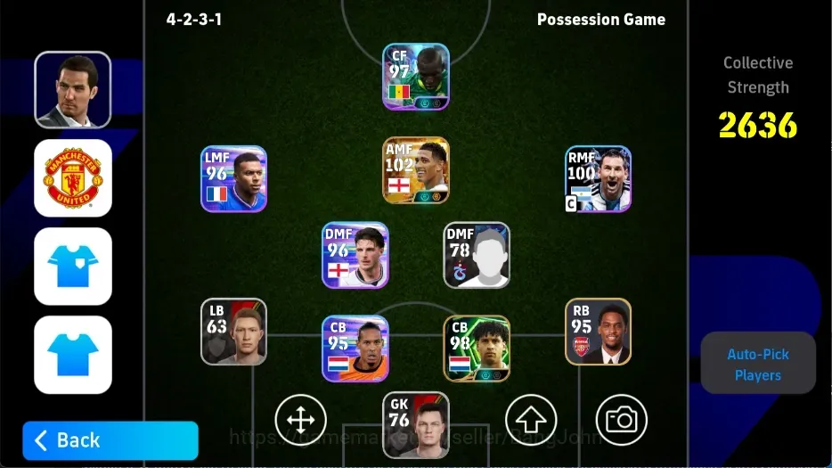 eFootball Accounts High-End Mobile |PW 2636|BIGT Bellingham,Epic Rijkaard,Shwt Jackson Messi|Coach DamiaGranero| EFB4117B 1