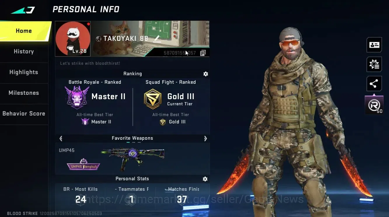 Blood Strike Accounts Asia|ULTRA MELEE Dual Blades+[ETHAN,KATYA,SCAR,UMP image 3