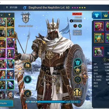Raid: Shadow Legends Accounts Mid-Game Lv 28|347K PWR|2 Mythic(Siegfrund,Joan)+21