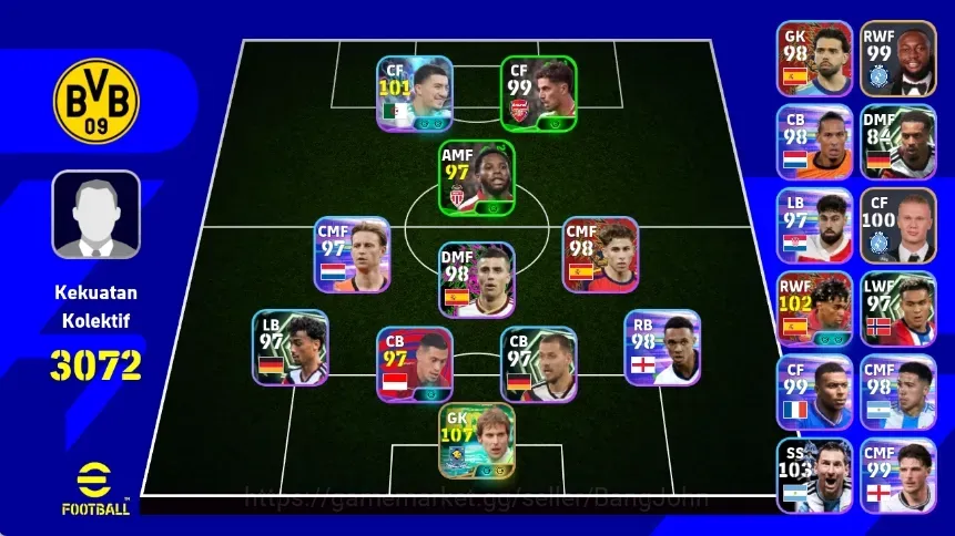 eFootball Accounts Legends & Iconic Players Android |PW 3072|Lionel Messi Show T,New Epic Petr Cech,P.E Aubameyang 1