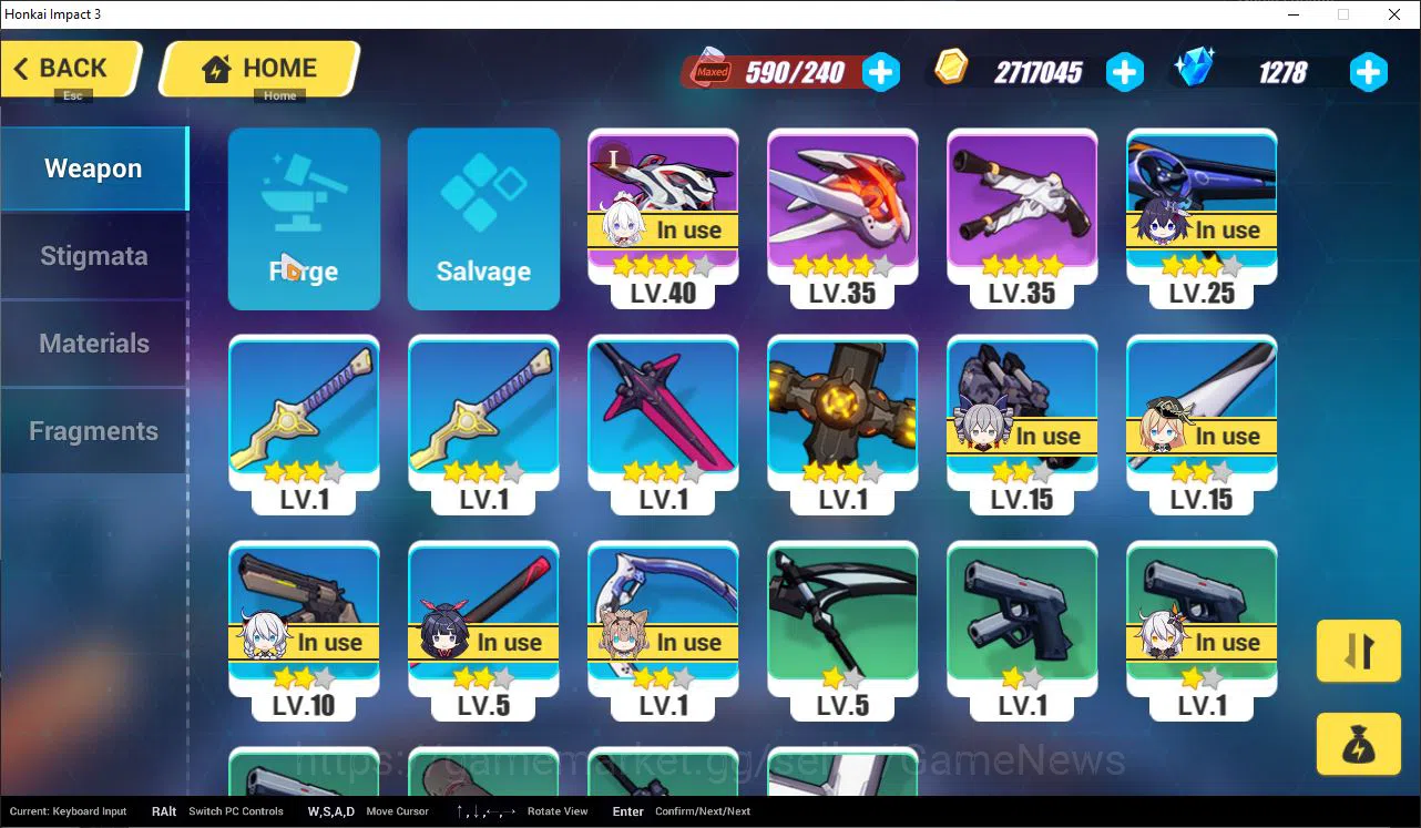 Honkai Impact 3rd Accounts SEA| Lv 37 / 1278 DM| Full Set Kiana Ba-Dum! Fiery image 9