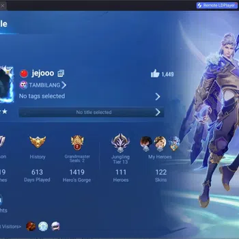 Honor of Kings Accounts Rare Skin Global|111H 122S|Lny Lam, Lny Consort Yu,Lny DaQiao,ShanHai Yao,ShanHai Yaria,JJK Garo,And