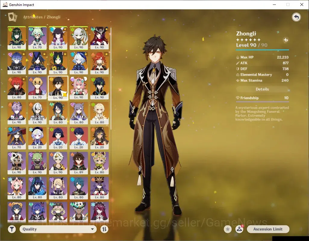 Genshin Impact Accounts ASIA|AR 60|Endgame|14 Limited + 7 (*5Weapon)|Nefer image 11