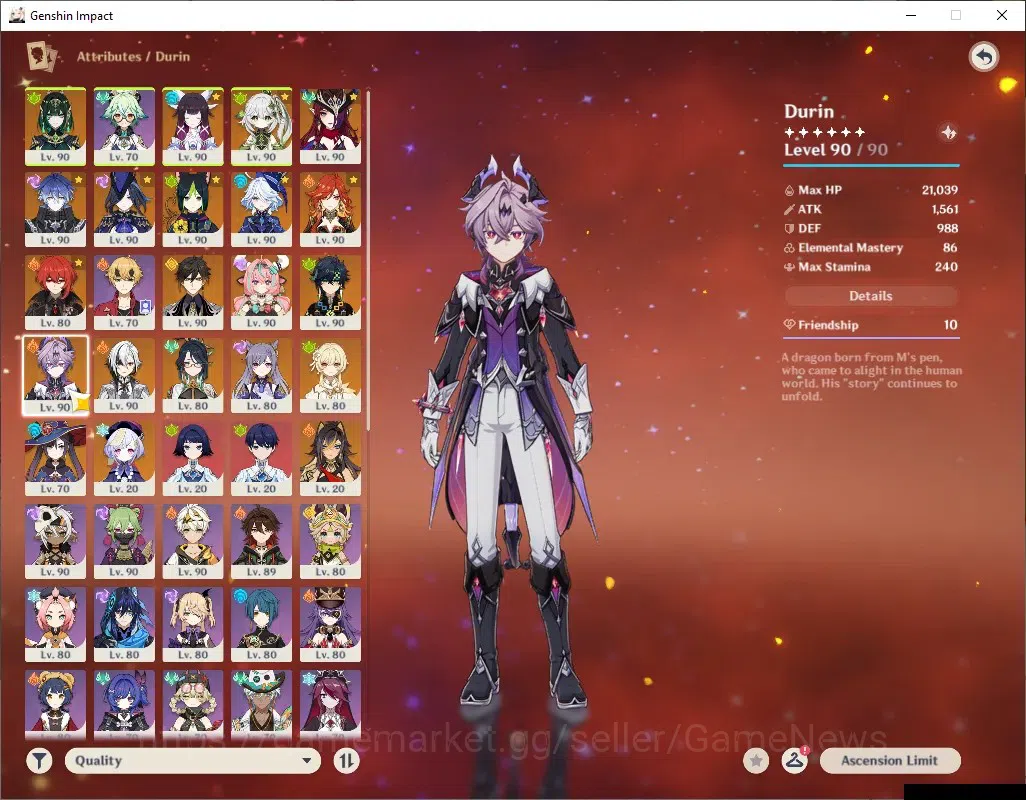Genshin Impact Accounts ASIA|AR 60|Endgame|14 Limited + 7 (*5Weapon)|Nefer image 14