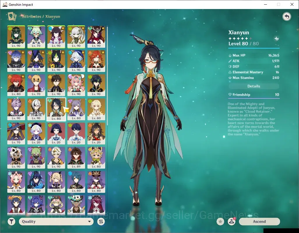 Genshin Impact Accounts ASIA|AR 60|Endgame|14 Limited + 7 (*5Weapon)|Nefer image 16