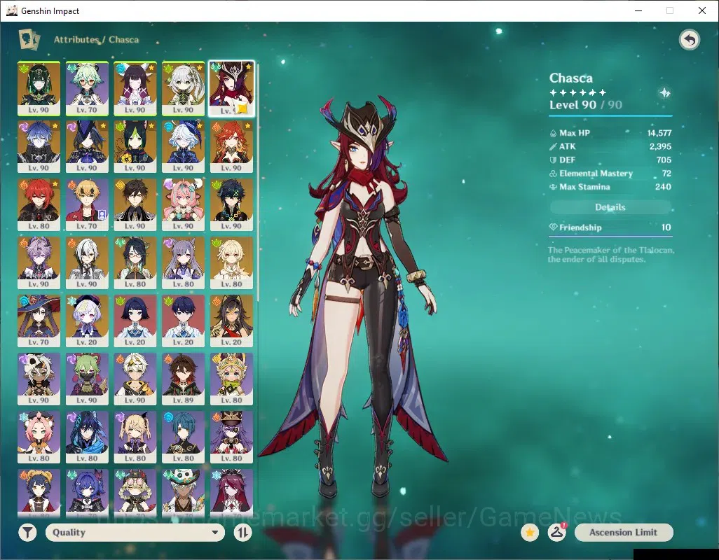 Genshin Impact Accounts ASIA|AR 60|Endgame|14 Limited + 7 (*5Weapon)|Nefer image 6