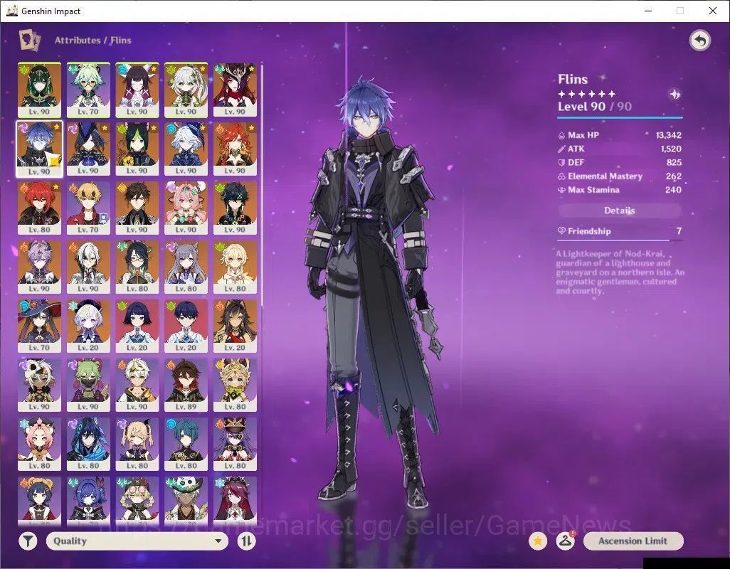 Genshin Impact Accounts ASIA|AR 60|Endgame|14 Limited + 7 (*5Weapon)|Nefer image 7