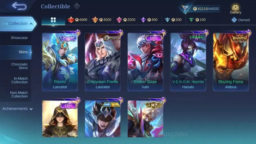 Mobile Legends: Bang Bang Accounts Global|Expert|Skin214|KOF Karina|ZODIAC Lancelot|B image 15