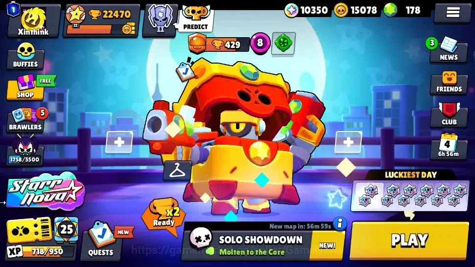 Brawl Stars Accounts 22K Trophy|10K Bling|86 Brawlers 13 Max Lvl|1 UL [ image 1