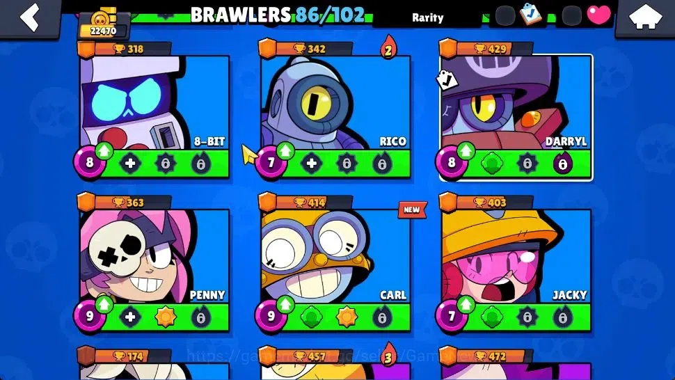 Brawl Stars Accounts 22K Trophy|10K Bling|86 Brawlers 13 Max Lvl|1 UL [ image 10