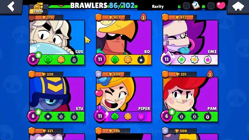 Brawl Stars Accounts 22K Trophy|10K Bling|86 Brawlers 13 Max Lvl|1 UL [ image 11