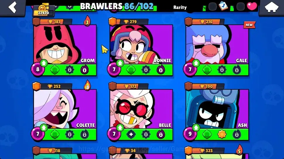 Brawl Stars Accounts 22K Trophy|10K Bling|86 Brawlers 13 Max Lvl|1 UL [ image 13