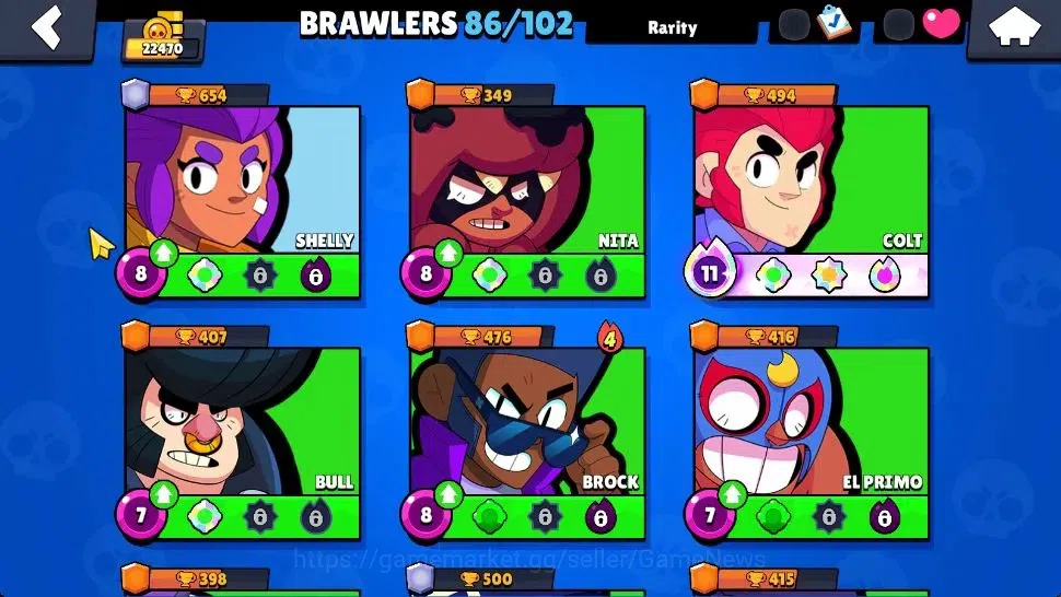 Brawl Stars Accounts 22K Trophy|10K Bling|86 Brawlers 13 Max Lvl|1 UL [ image 8