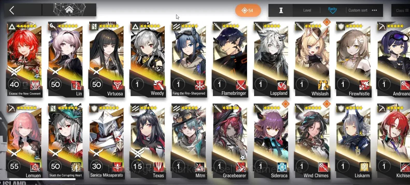 Arknights Accounts High-End Lv 29|+4 Skin|3 Limited|Skadi Alter,Exu Alter P4,Virtousa|Lemuen P2 Etc|2 Top OP Selector 4