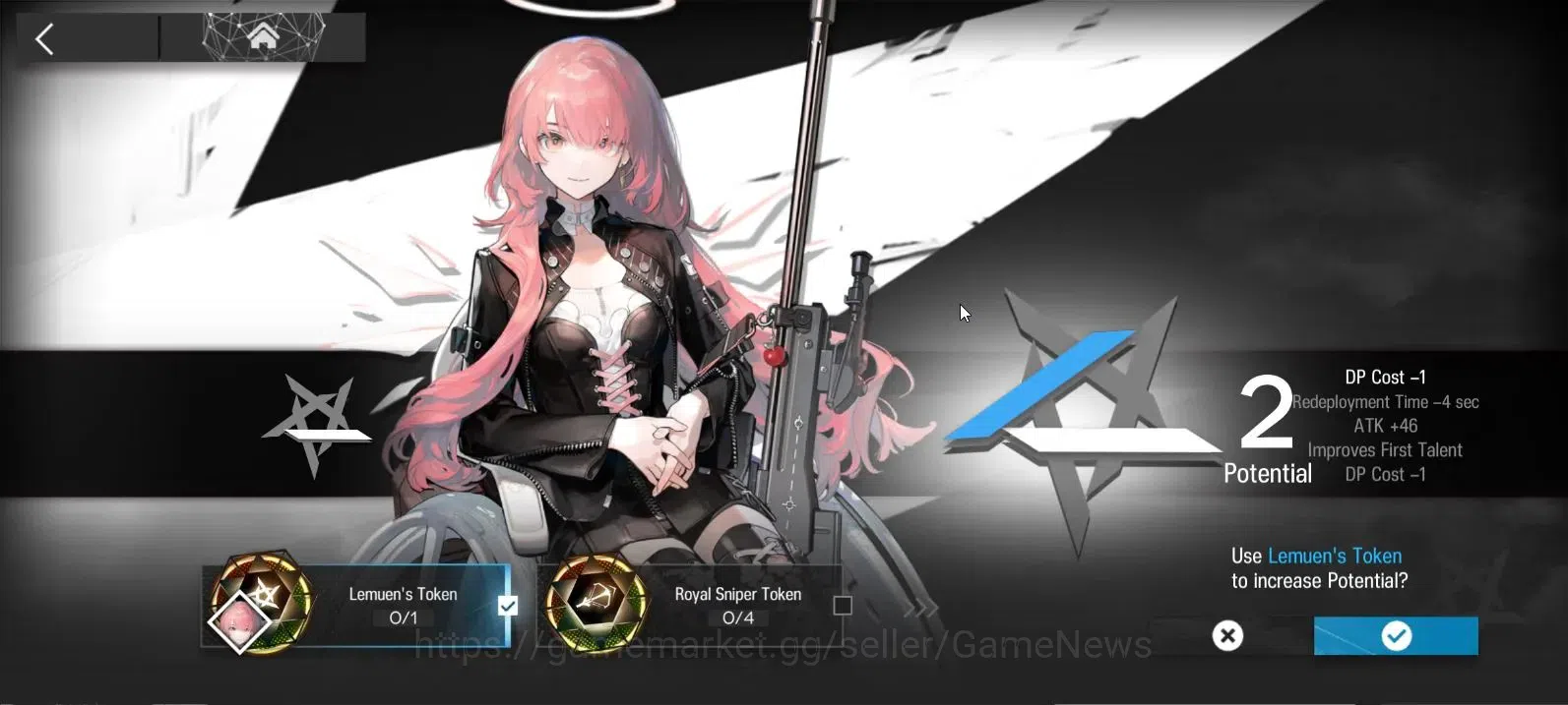 Arknights Accounts High-End Lv 29|+4 Skin|3 Limited|Skadi Alter,Exu Alter P4,Virtousa|Lemuen P2 Etc|2 Top OP Selector 7
