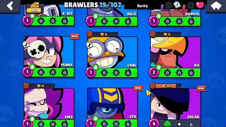 Brawl Stars Accounts 1009 Trophy|15K Bling|19 Brawlers 3 Max Lvl [Shelly,Poco,Mina]|1 Legend Skins (Tusked Nita) 3 Epic|CN 7