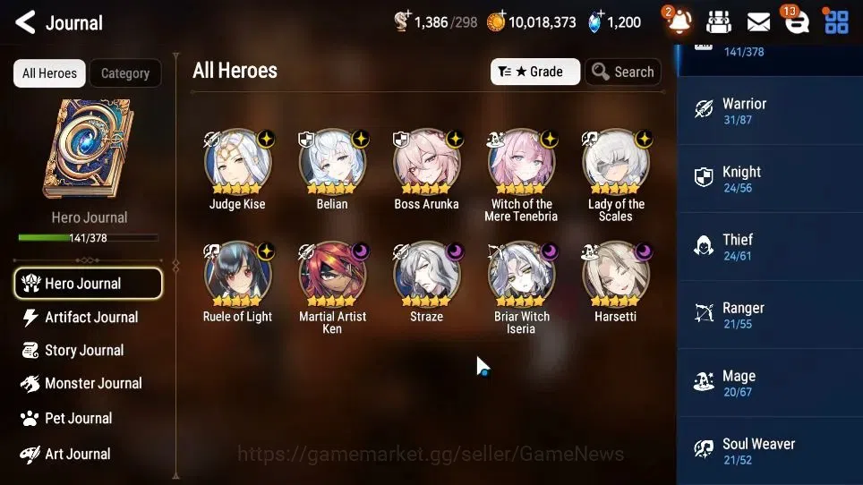 Epic Seven Accounts GLOBAL Unverif|New Era|10 ML(BArunka,LOTScales,Bel image 6