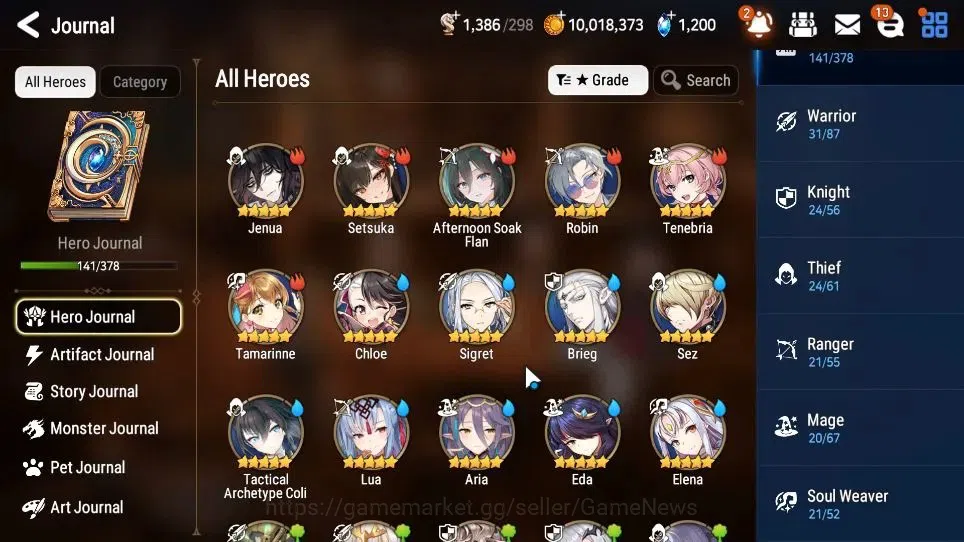 Epic Seven Accounts GLOBAL Unverif|New Era|10 ML(BArunka,LOTScales,Bel image 7