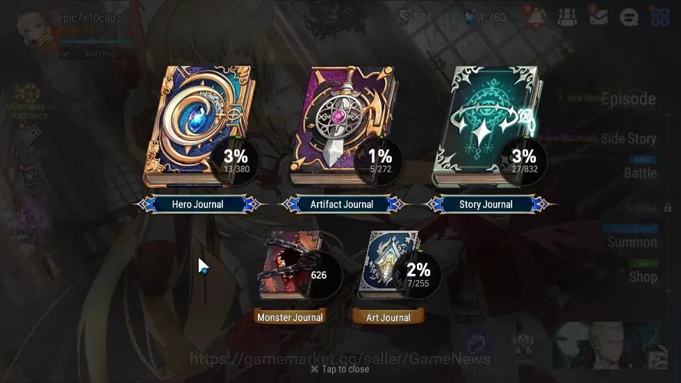 Epic Seven Accounts GLOBAL Unverif|New Era|3 ML(Rhiana N Luciel,RueleL image 3