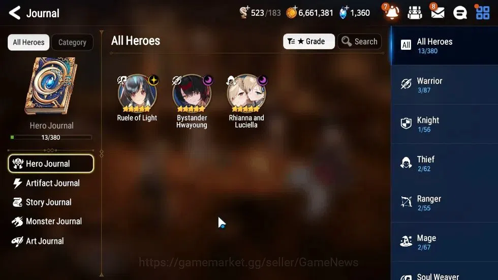 Epic Seven Accounts GLOBAL Unverif|New Era|3 ML(Rhiana N Luciel,RueleL image 6