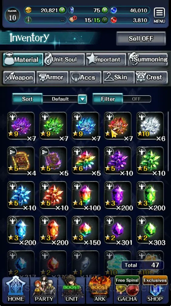 Last Cloudia Accounts GLOBAL|Rank 10|Collab Brave Frontier (Fire God Var image 10