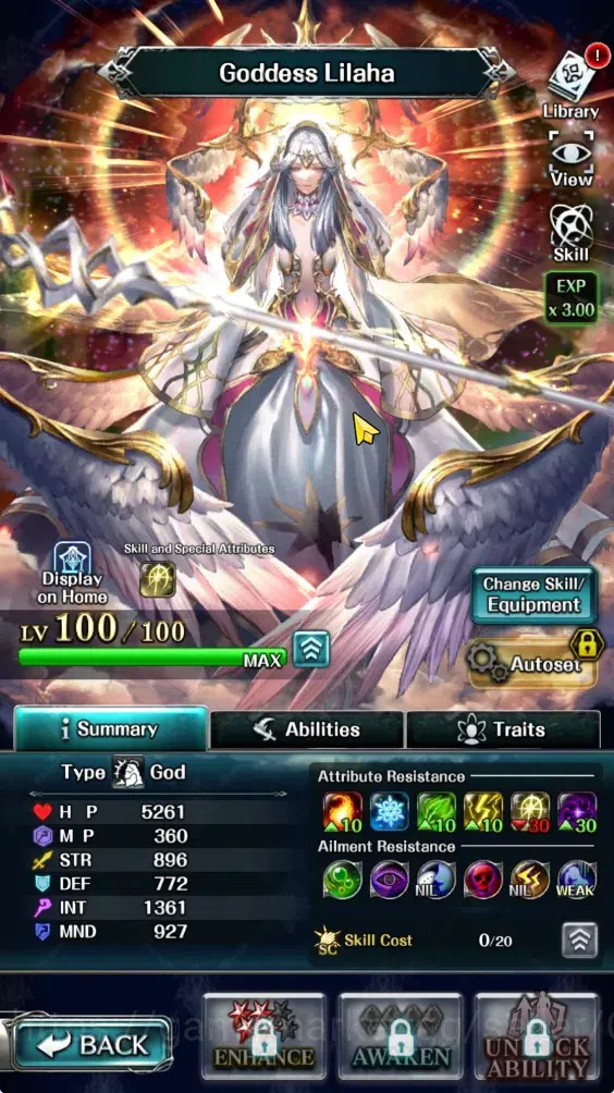Last Cloudia Accounts GLOBAL|Rank 10|Collab Brave Frontier (Fire God Var image 2