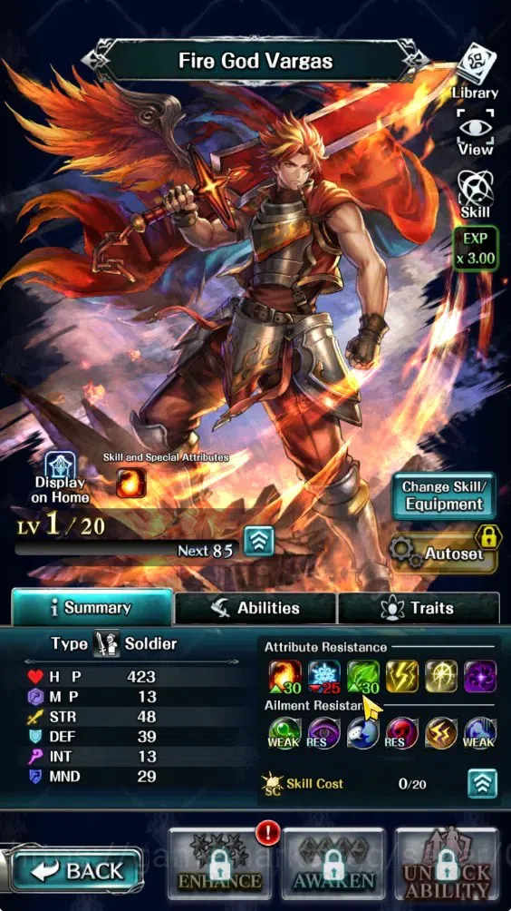 Last Cloudia Accounts GLOBAL|Rank 10|Collab Brave Frontier (Fire God Var image 4