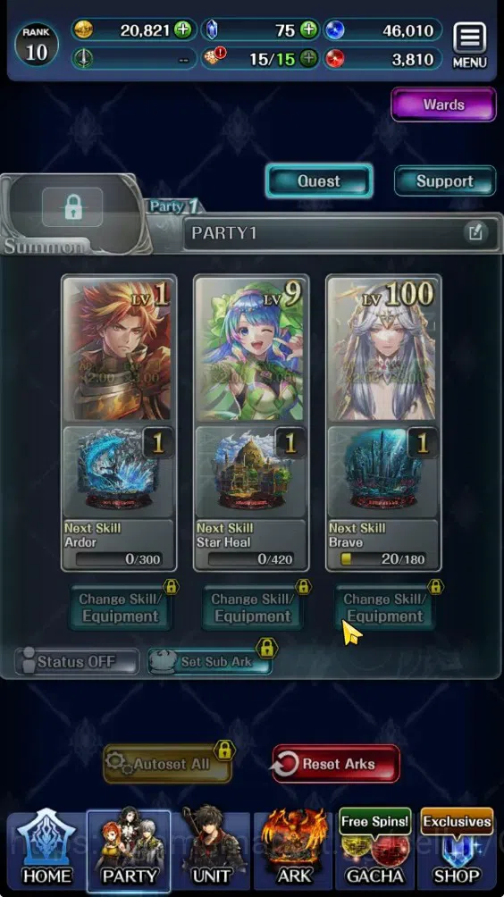 Last Cloudia Accounts GLOBAL|Rank 10|Collab Brave Frontier (Fire God Var image 6