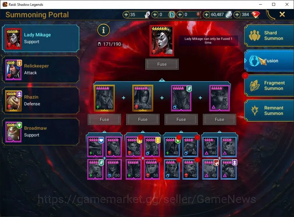 Raid: Shadow Legends Accounts Lv39 943K Power|1 Mythic(Nell Blackteeth)|17 Legen image 17
