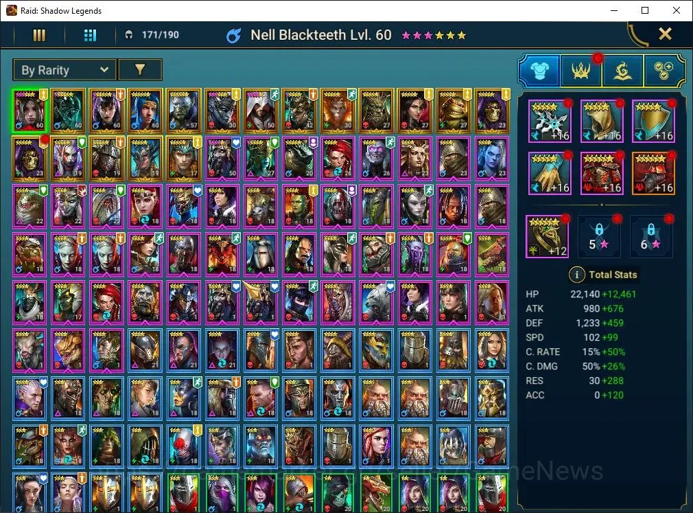 Raid: Shadow Legends Accounts Lv39 943K Power|1 Mythic(Nell Blackteeth)|17 Legen image 3