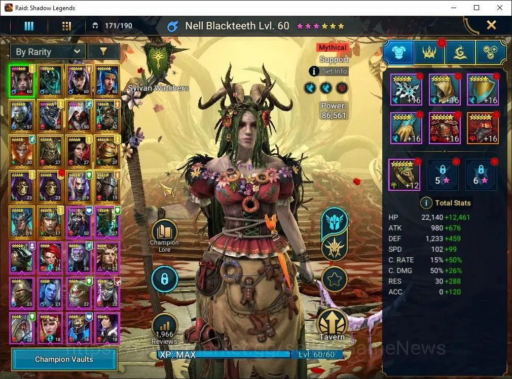 Raid: Shadow Legends Accounts Lv39 943K Power|1 Mythic(Nell Blackteeth)|17 Legen image 4